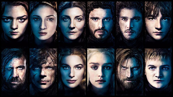 personnages principaux série game of thrones